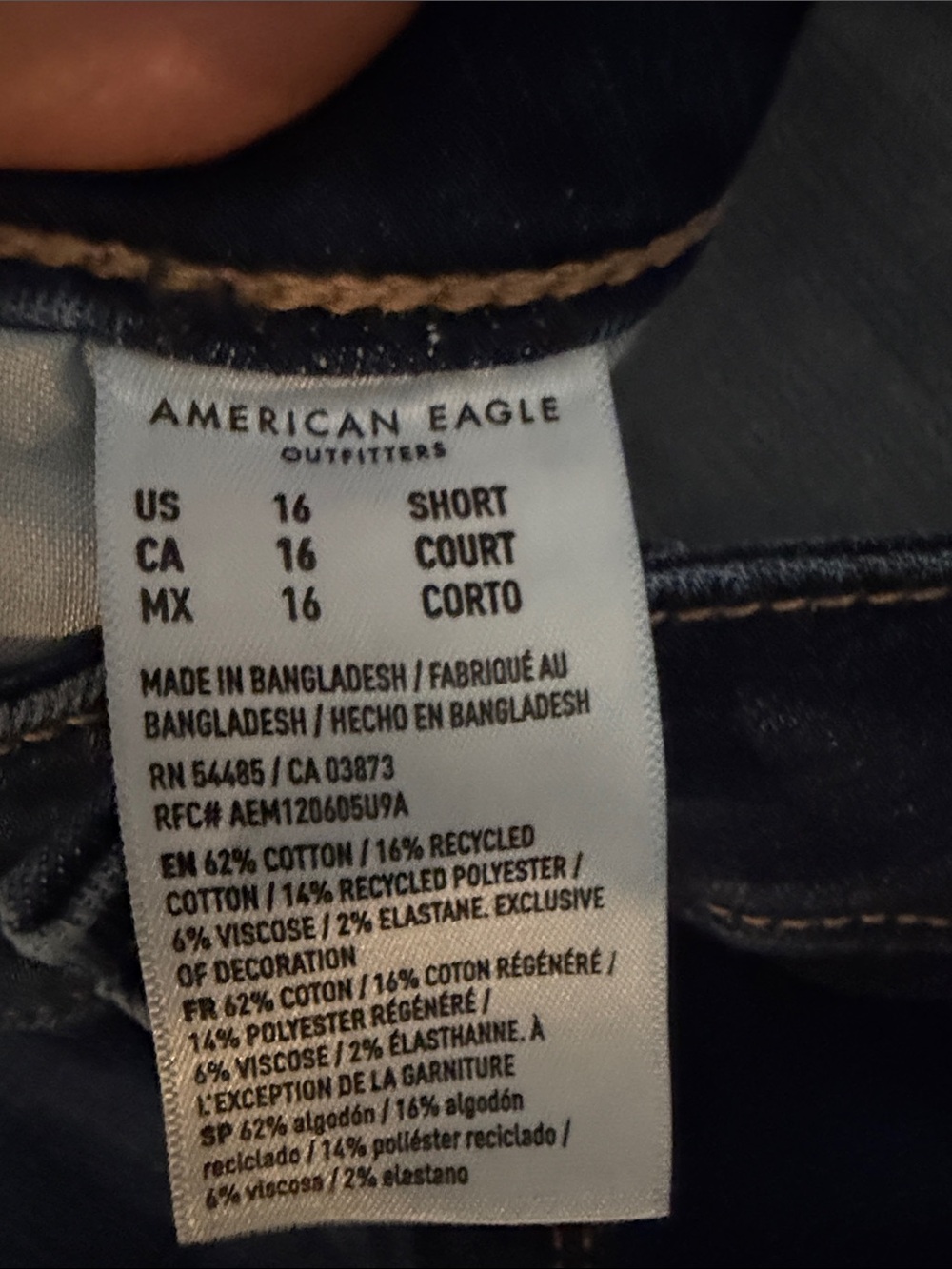 American Eagle Outfitters Men’s Indigo Slim Jeans - Picture 4 of 7